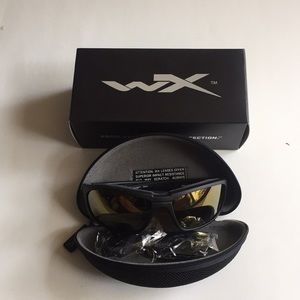 Wiley X boss venice gold mirror lens sunglasses